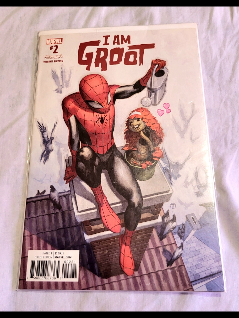 Marvel Spider-Man & Groot Variant Cover